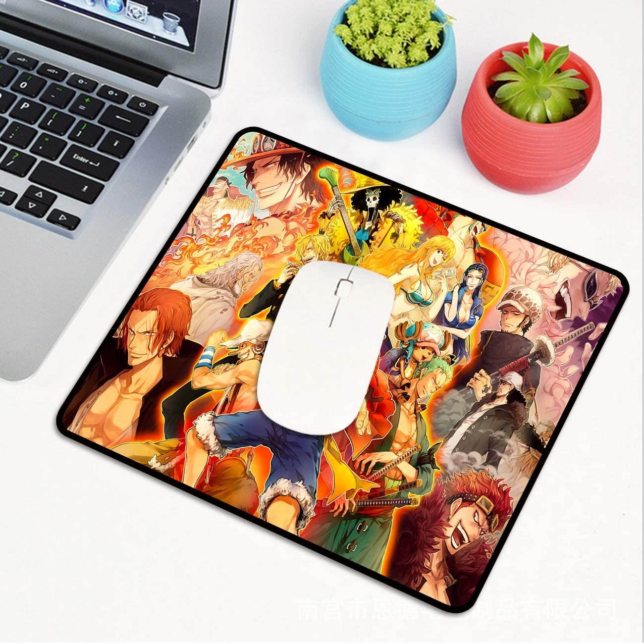 One Piece Anime Mouse Pad Gaming Mouse Pad Mousepad for Adults Teens Office Supplies Mouse Mat 9.8x11.8x0.12inch