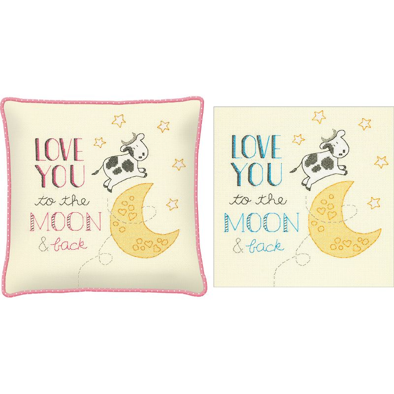 Dimensions Counted Cross Stitch Kit 10"X10"-To The Moon (14 Count)