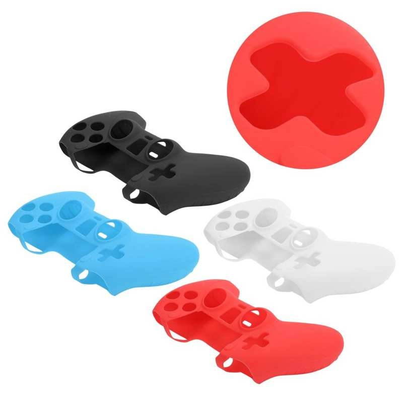 4Pcs Game Gamepad Handle Silicone Case Protective Sleeve Accessory for PS5 Game Console