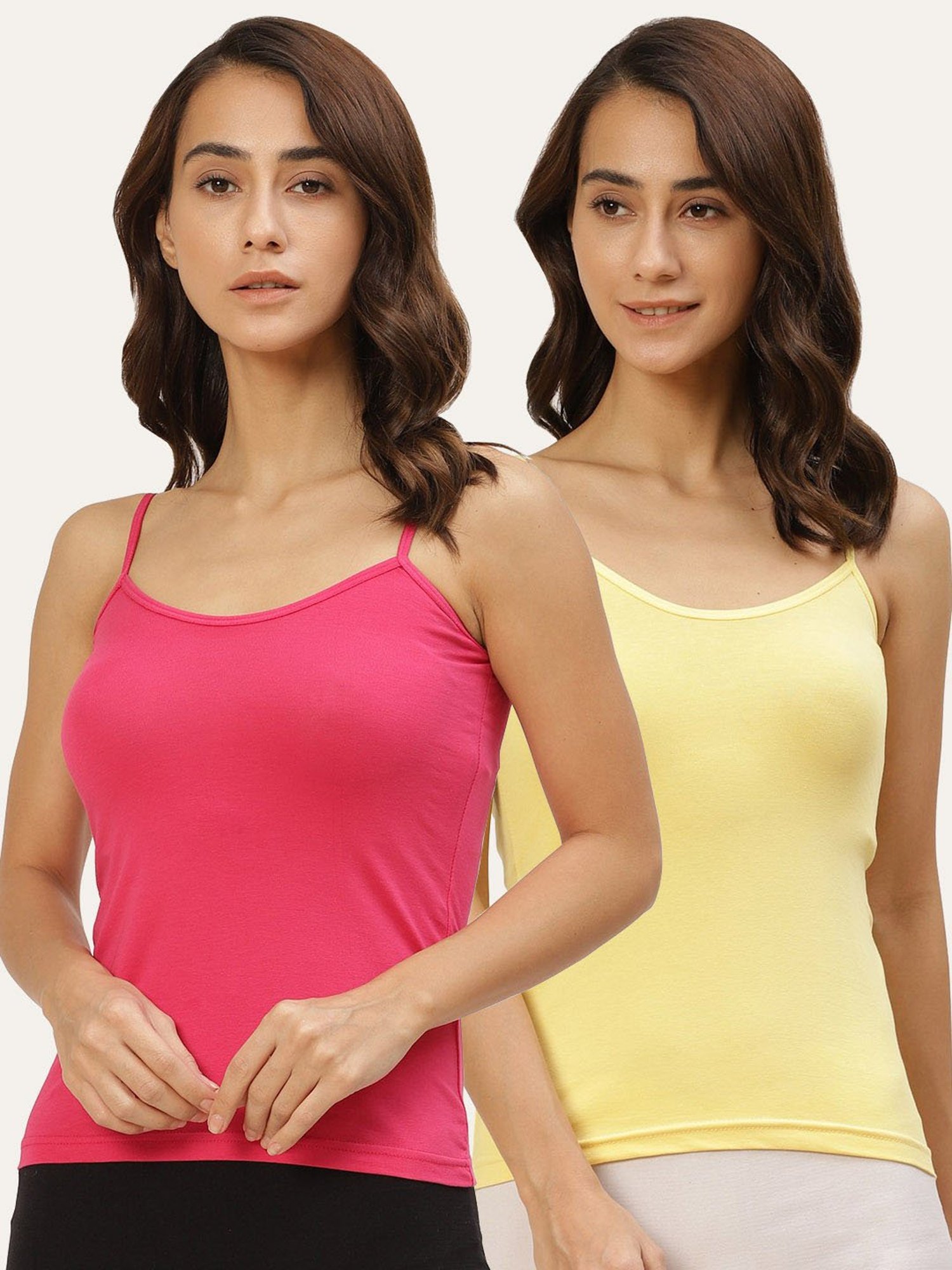 Lady Lyka Multicolor Camisole (Pack of 2)