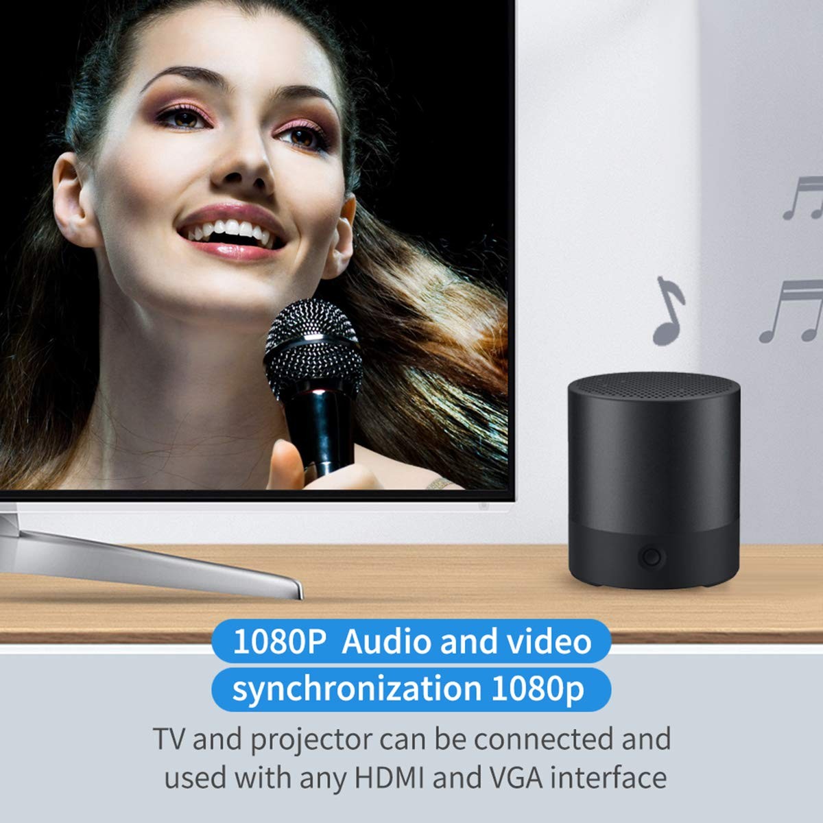 VGA to HDMI VGA Adapter, Onten VGA Splitter 1 VGA in HDMI VGA 2 Out (VGA HDMI Interface Display at The Same time), VGA to HDMI VGA Adapter for Computer, Desktop, Laptop, PC, Monitor, Projector