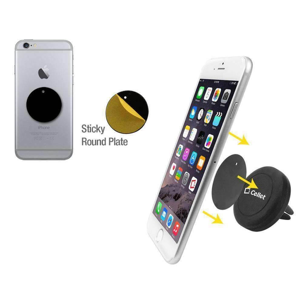 Extra Strength Magnetic Car Air Vent Phone Holder for iPhone 7, 6S, Galaxy S8,