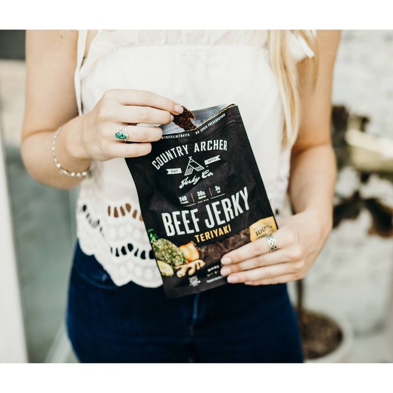 Country Archer All Natural Grass Fed Teriyaki Beef Jerky - 3oz