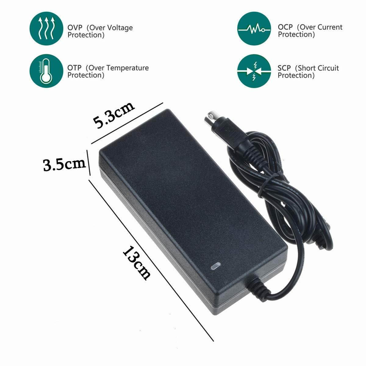 SLLEA 4-Pin DIAC/DC Adapter for Partner Tech PT-5500 All-in-One POS Terminal PartnerTech PT5500 Power Supply Cord Cable PS Charger Mains PSU