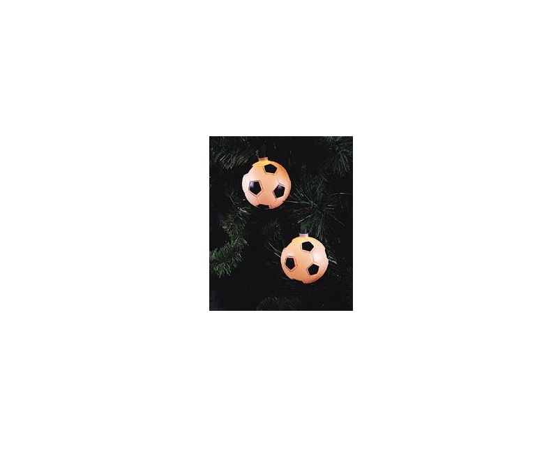 Kurt S. Adler Set of 10 Soccer Ball Sport Christmas Party Lights - Green Wire