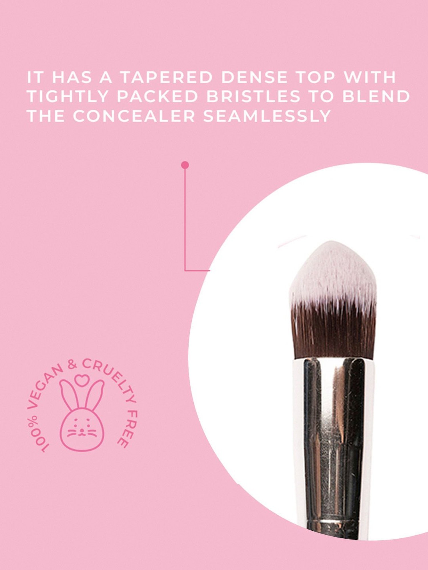 Praush Professional Dense Tapered Concealer Foundation Brush - P20