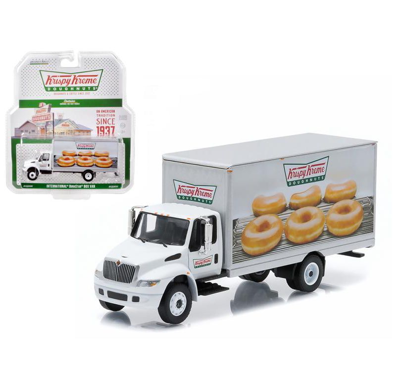 2013 International Durastar Box Van Krispy Kreme Donuts Delivery Truck HD Trucks Series 4 1/64 Diecast Model Greenlight