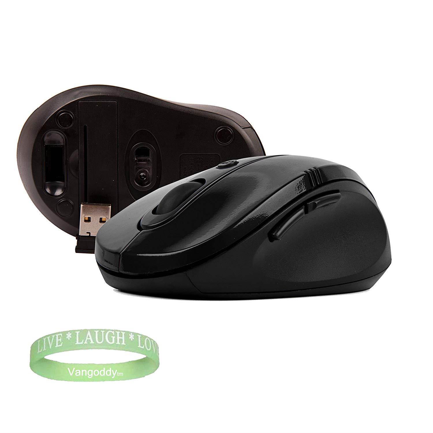 Samsung 9 Series Accessories Black Gloss Wireless Mouse for your Notebook + LIVE LAUGH LOVE Wrist band