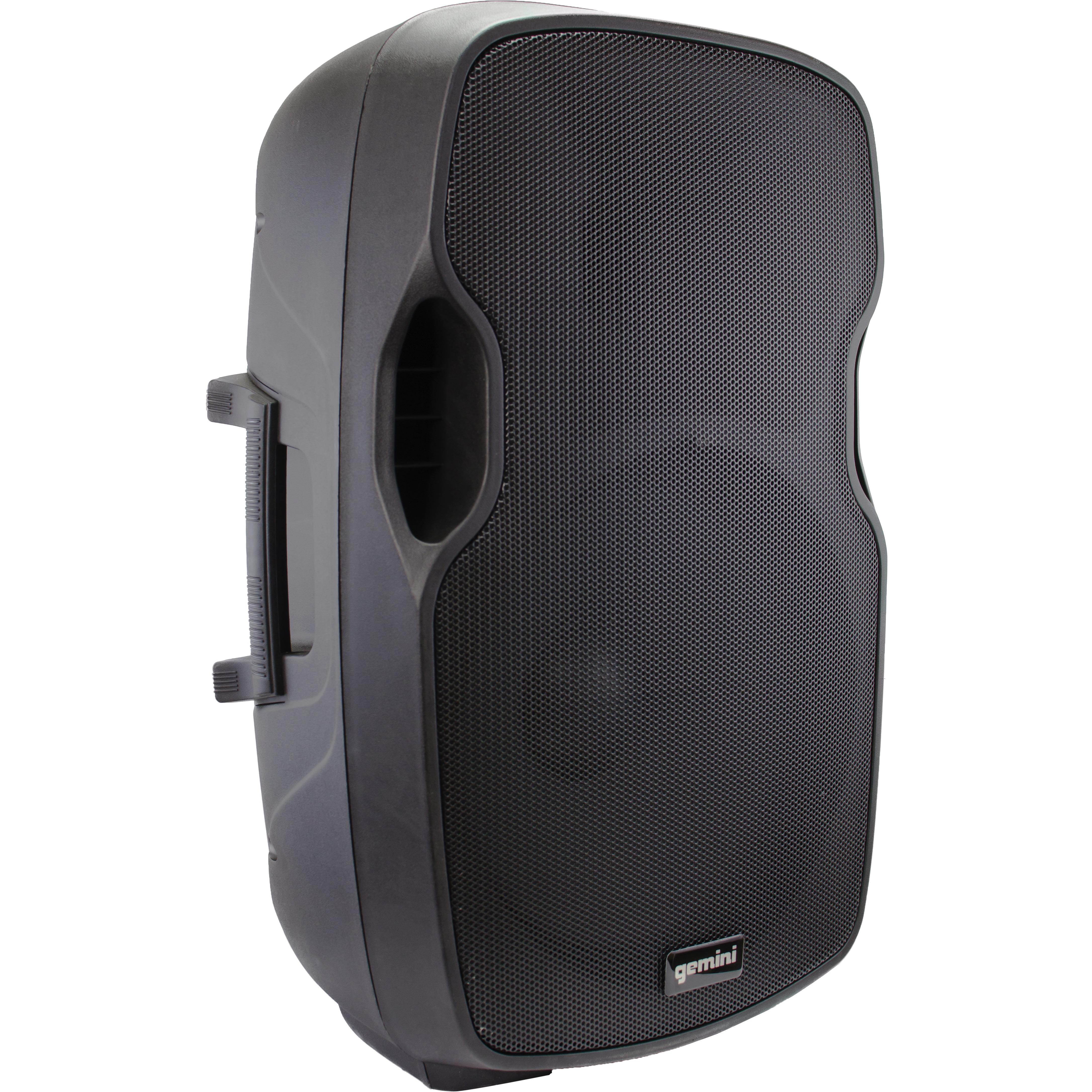 Gemini AS-15P Professional Portable 15" Active Powered PA Loudspeaker Speaker