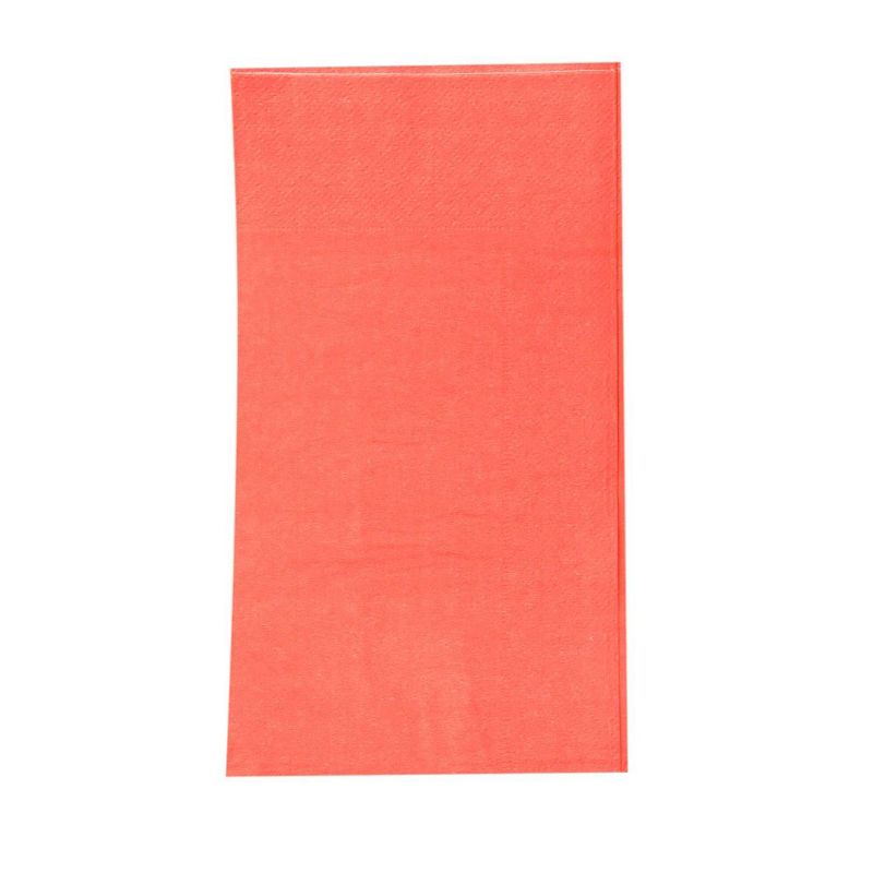 Blue Panda 120-Pack Coral Pink Disposable Paper Napkins Party Supplies 7.5 x 4.25 Inches