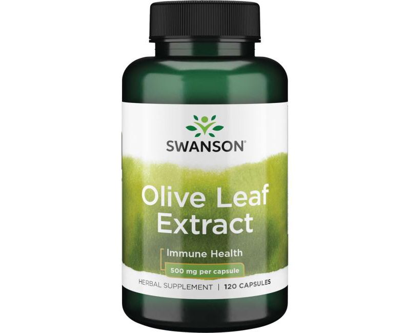 Swanson Olive Leaf Extract Capsules, 500 mg, 120 Count