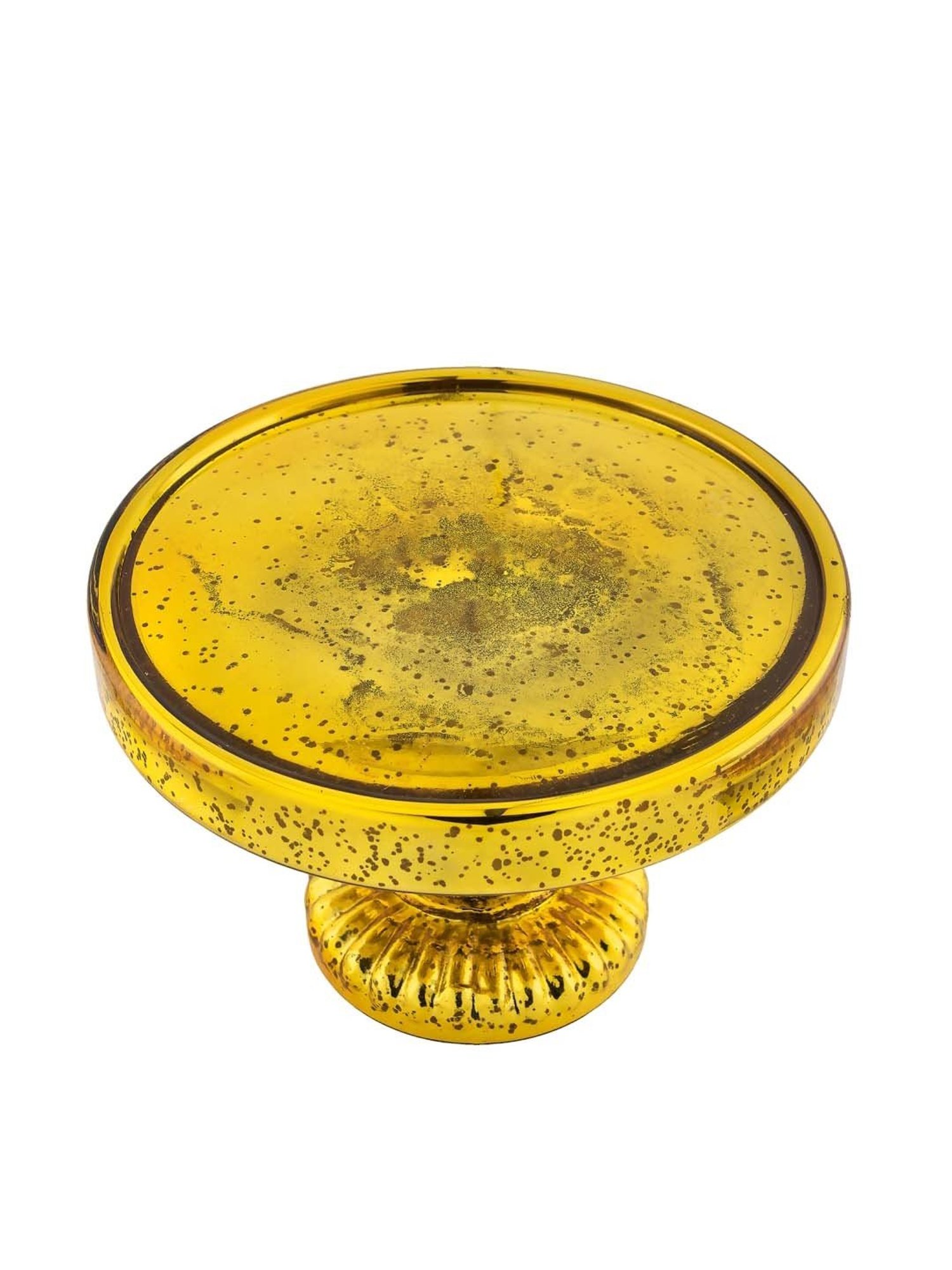 Homesake Golden Glass 20 cm Cake Stand - Set of 1