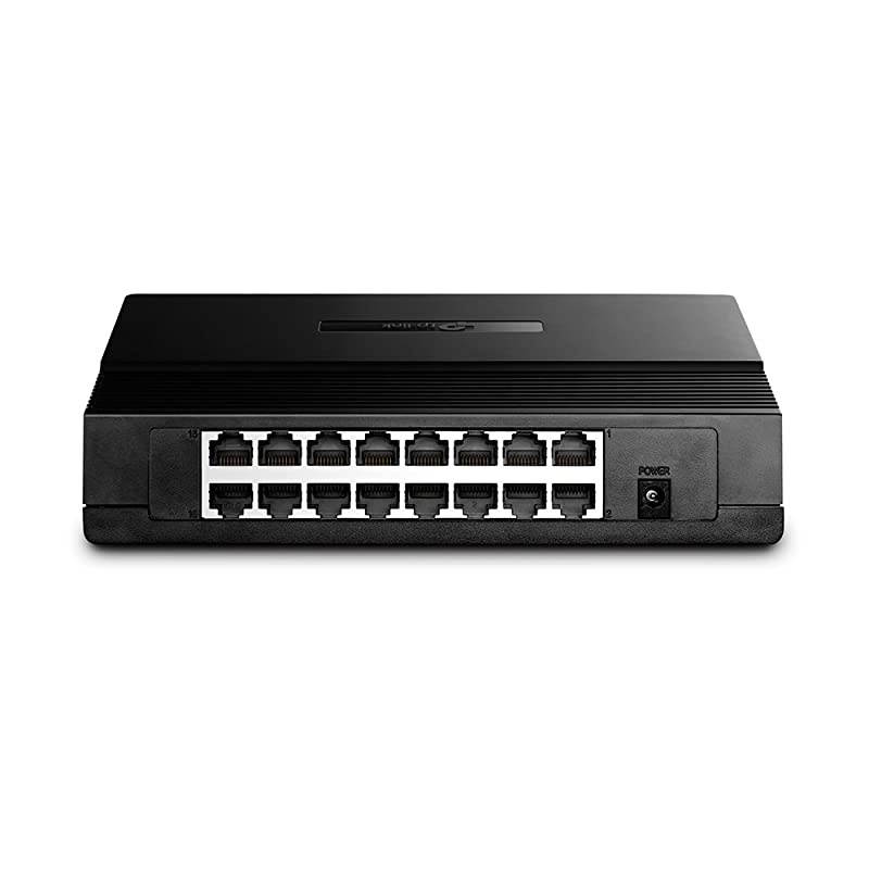 16Port Fast Ethernet Unmanaged Switch | Plug and Play | Desktop TLSF1016D