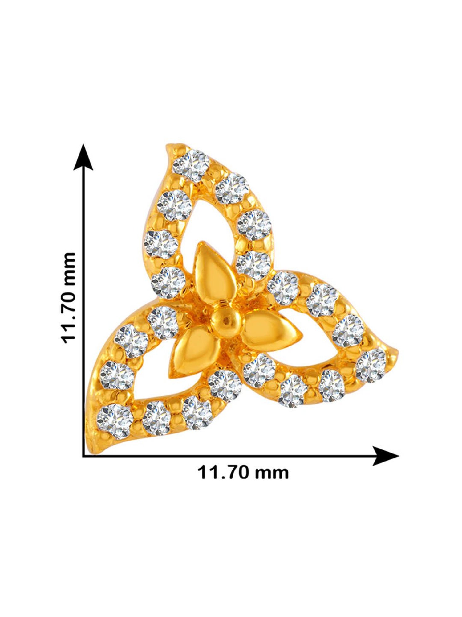 CKC Opulent Multi-Tiered Gold Jhumka Eardrops