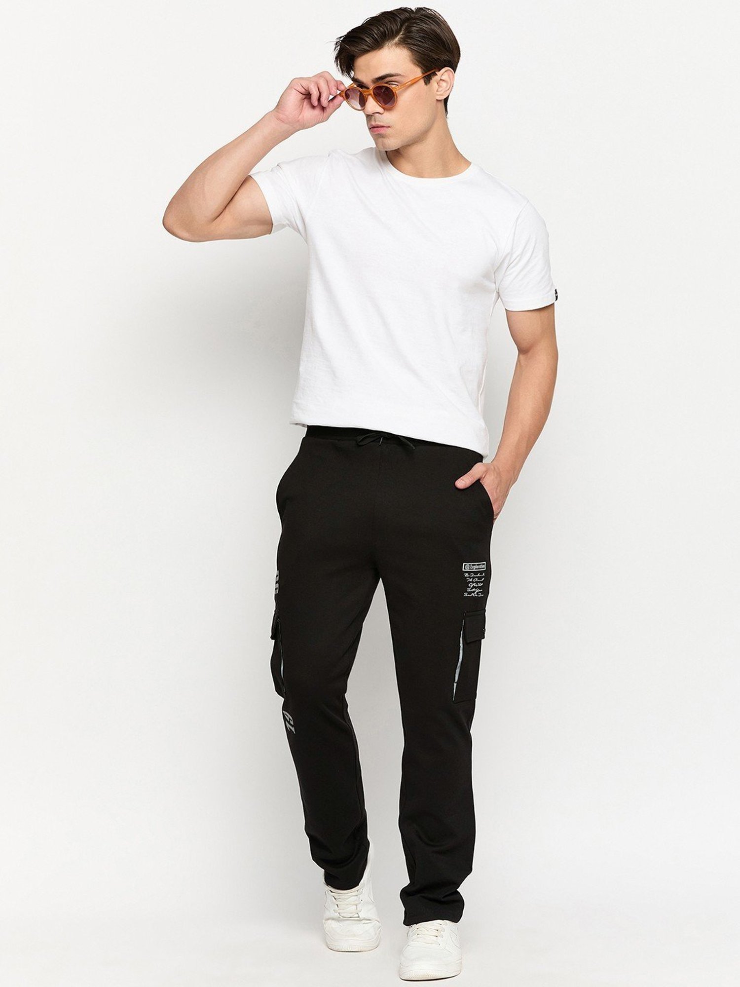 Basics Green Jogger Track Pant