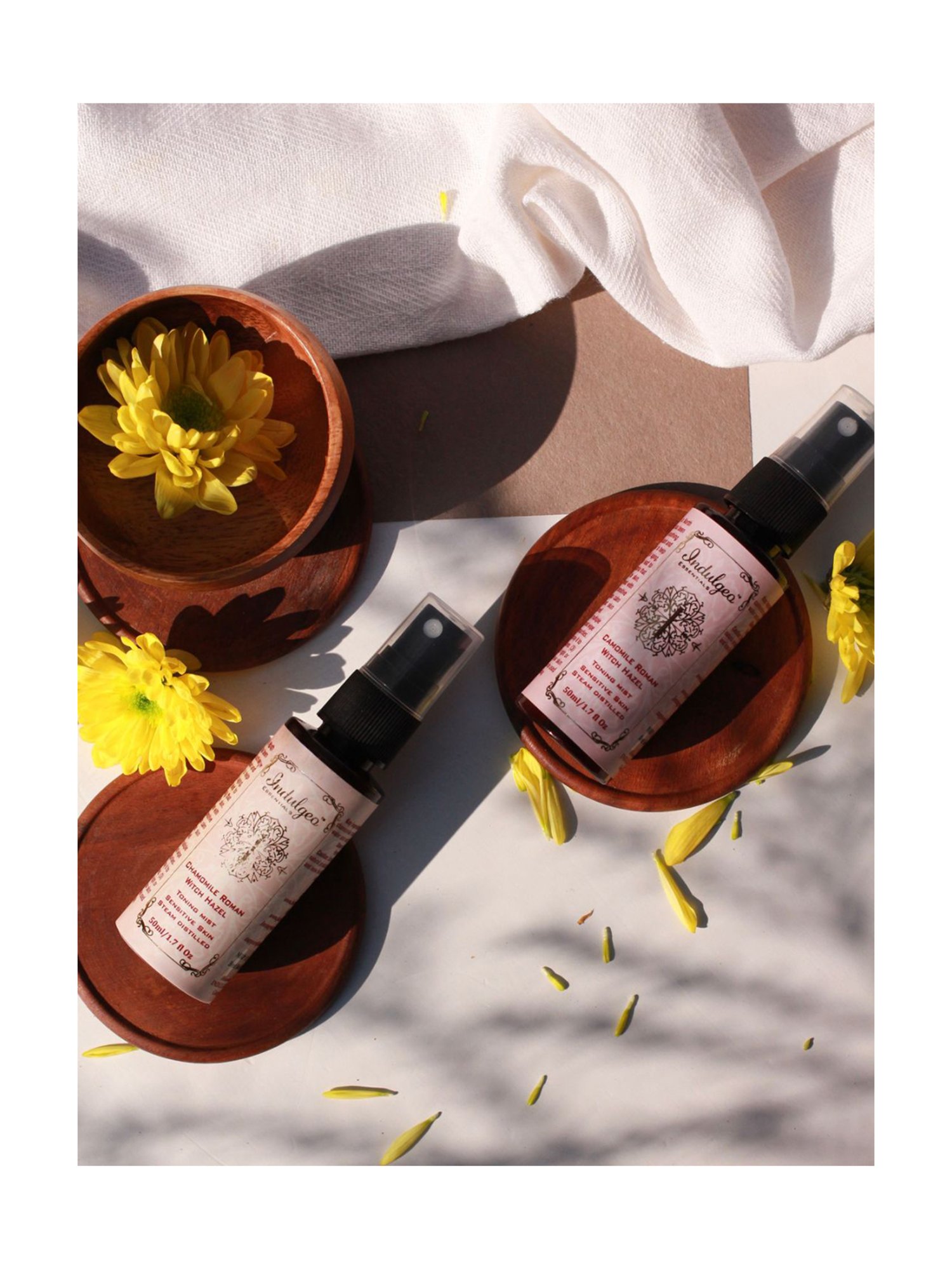 Indulgeo Essentials Camomile Roman Witch Hazel Facial Mist & Toner - 50 ml