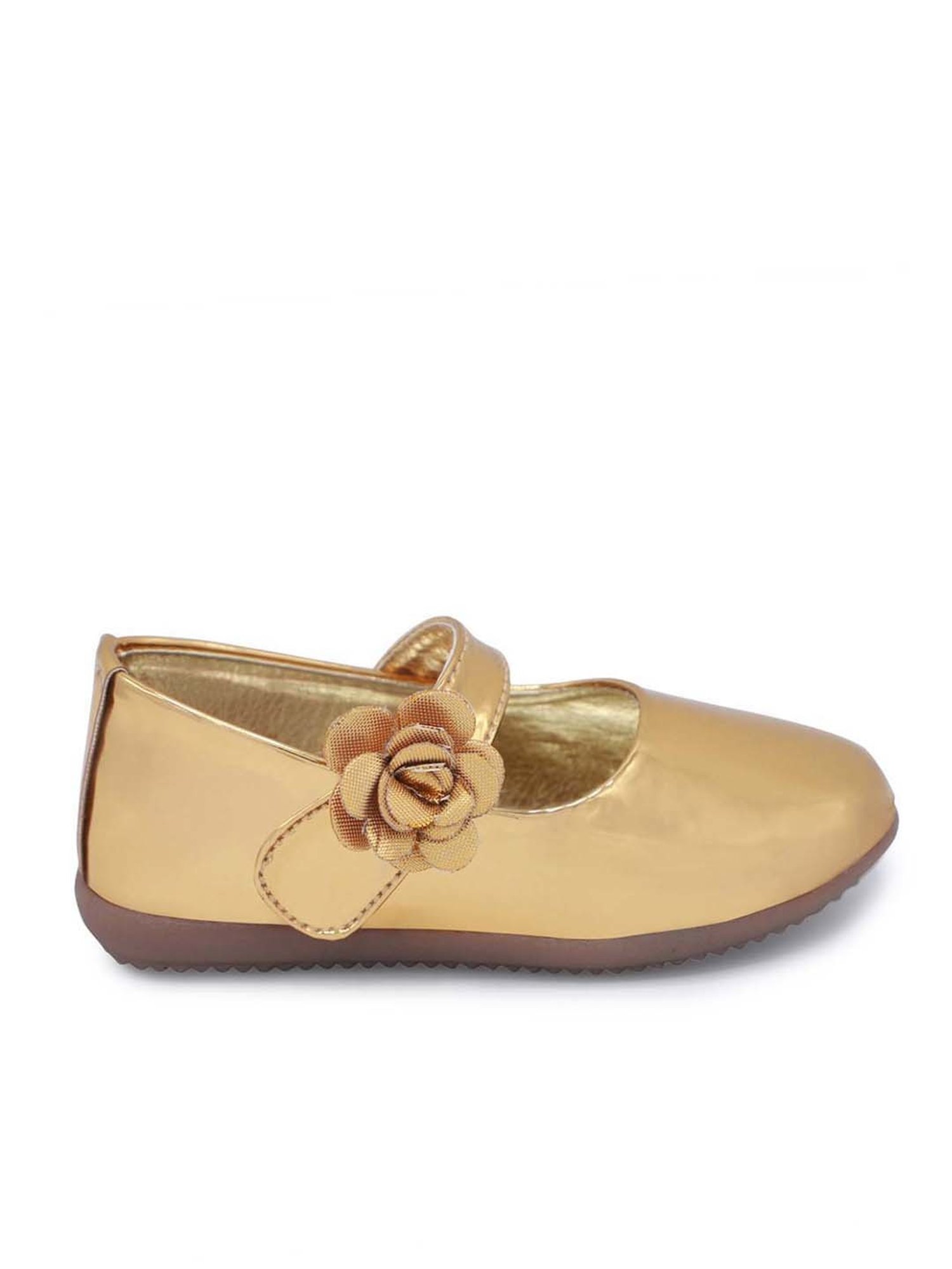 Minesole Kids Golden Mary Jane Shoes