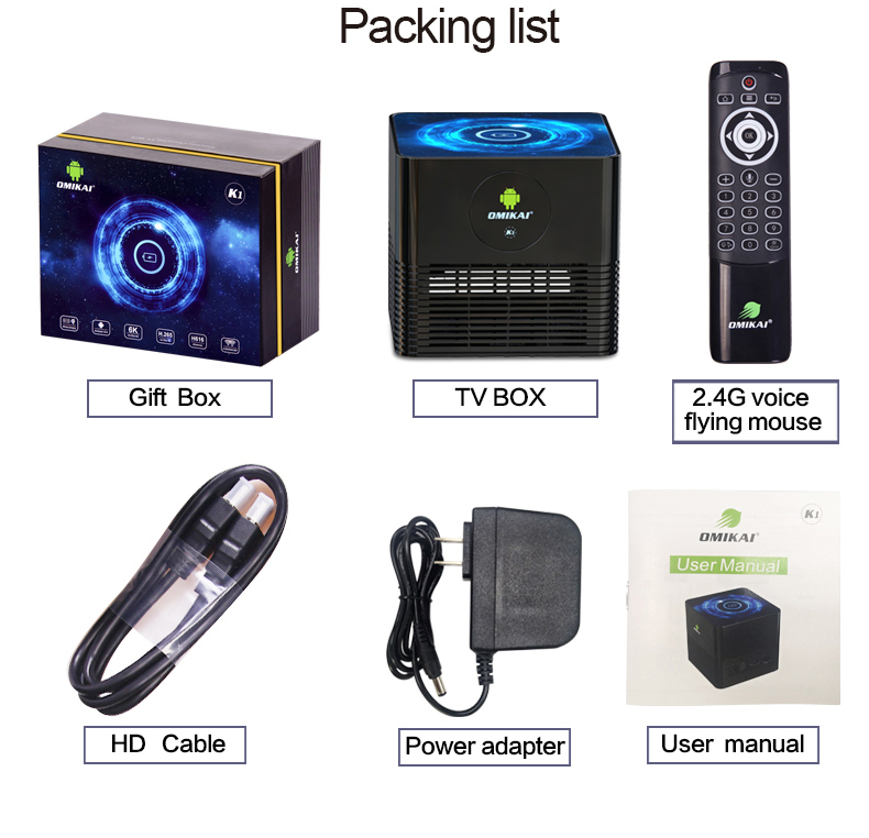 H96 Max+ 4K Ultra HD Full HD Media Player Smart TV BOX with Remote Controller, Android 9.0, RK3328