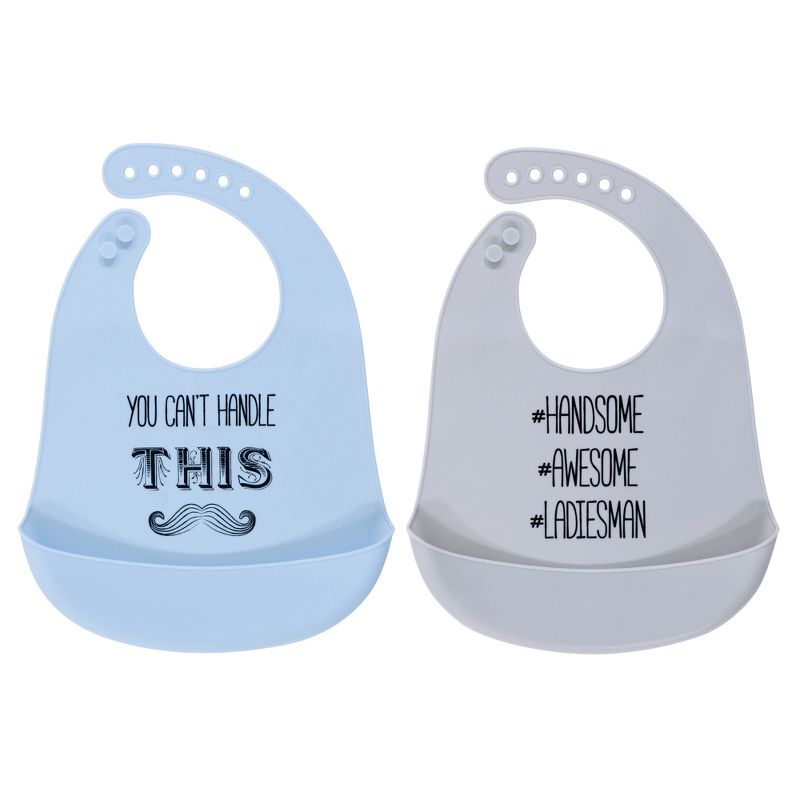Hudson Baby Unisex Baby Cotton Terry Drooler Bibs with Fiber Filling, Neutral Woodland, One Size