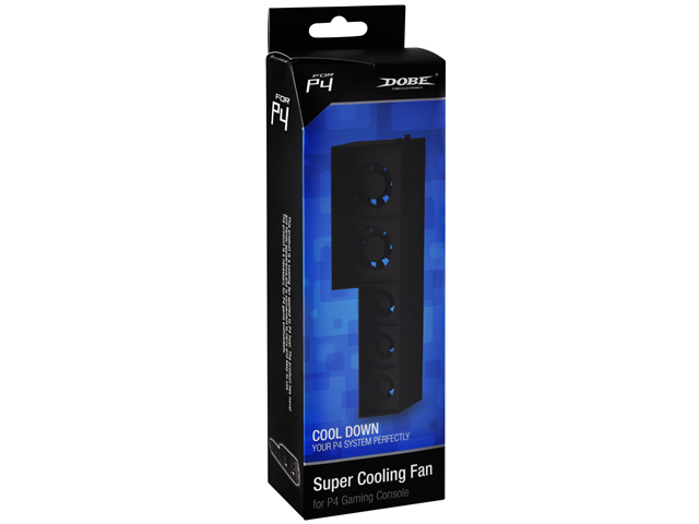 Dobe USB External Super Cooling 5 Fan for Playstation PS4 Black