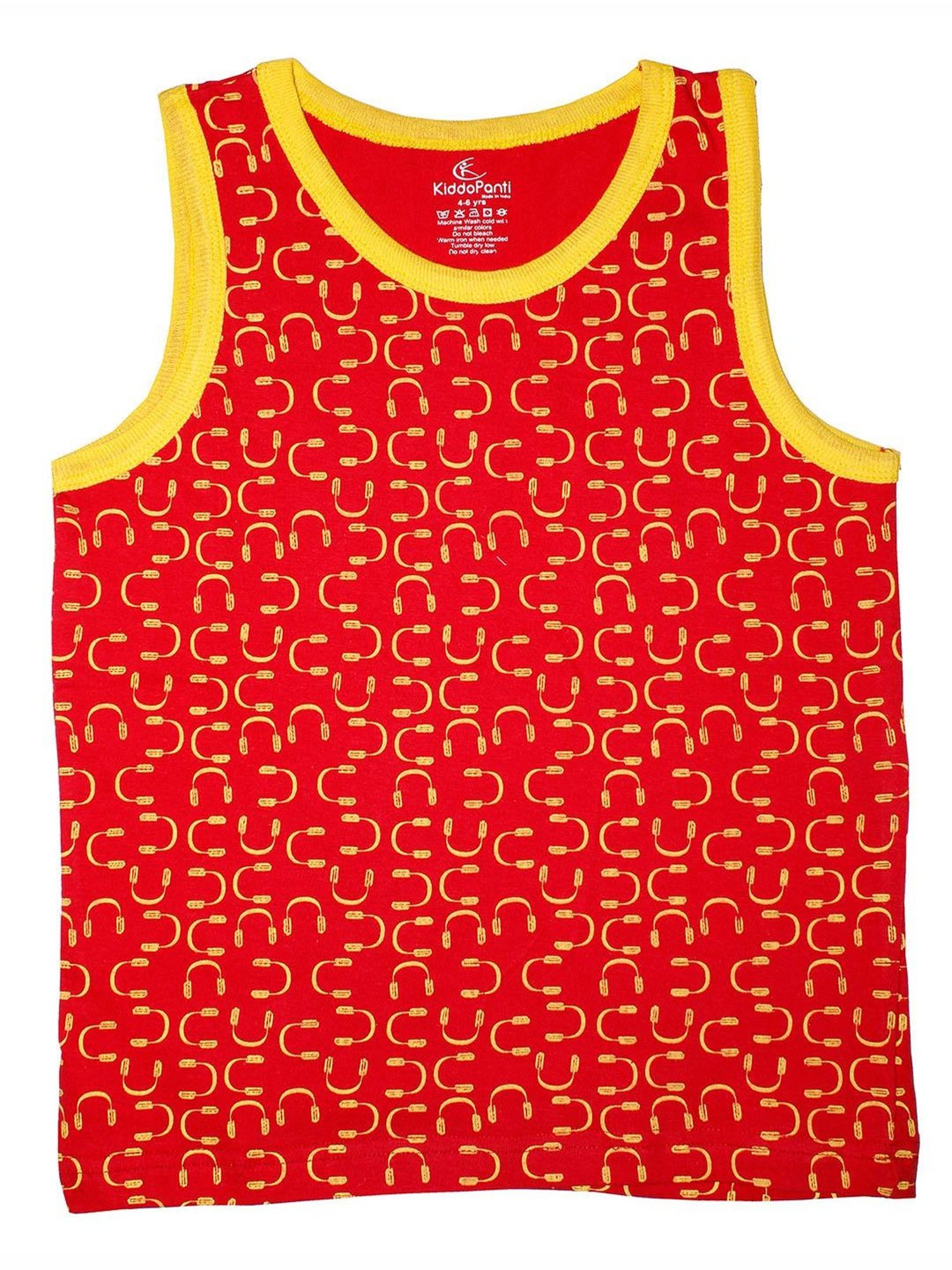 Kiddopanti Kids Light Blue & Red Printed T-Shirt (Pack Of 2)