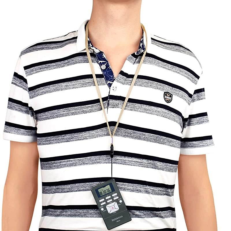 PR13 Portable FM Radio Receiver, Mini Stereo Radio, AAA Battery Powered with Earphone and Lock Key for Walking, Jogging, Mowing, Assisted Listening, Church, Tour Guide (Gray)