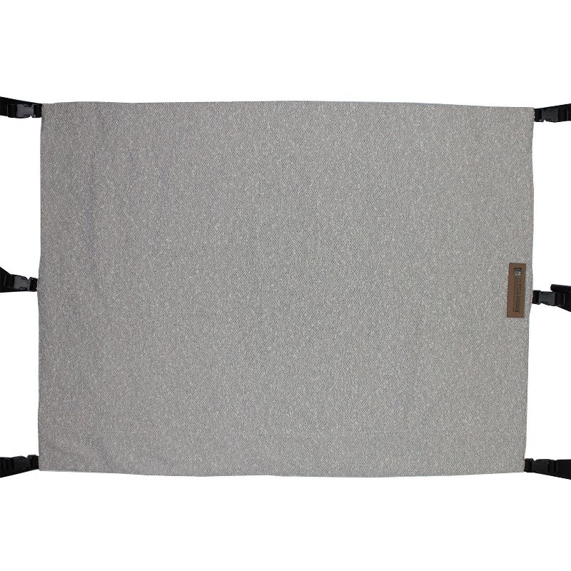 The Stair Barrier Portable Regular Banister to Banister Retractable Fabric Baby and Pet Safety Gate, 36 to 42 Inch, Beyond Sheep Ash