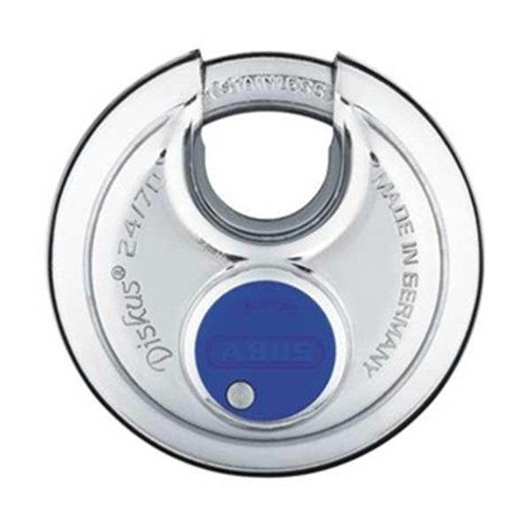 Stainless Steel Diskus Padlock, Silver