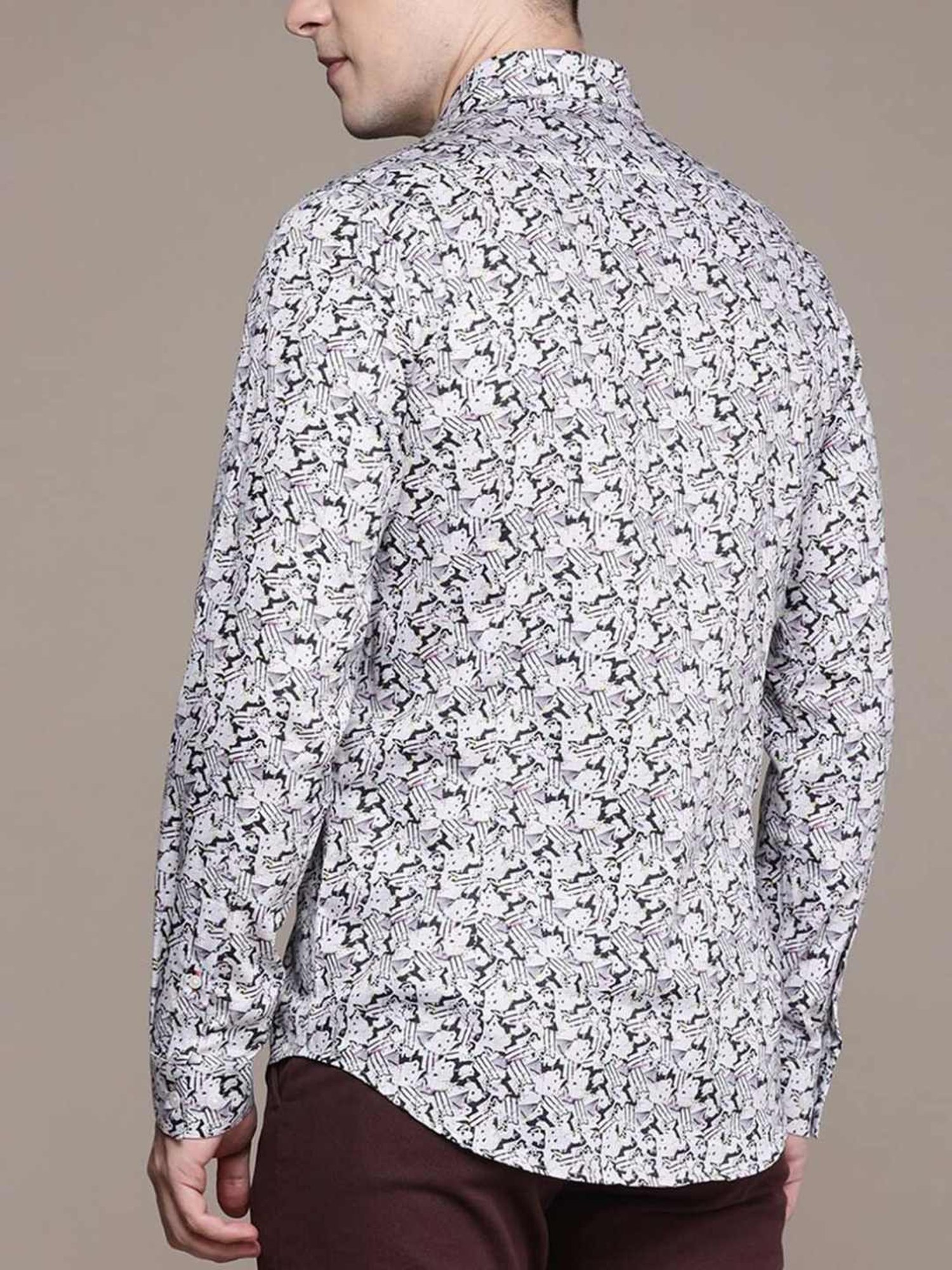 Simon Carter London Multicolor Printed Slim Fit Shirt