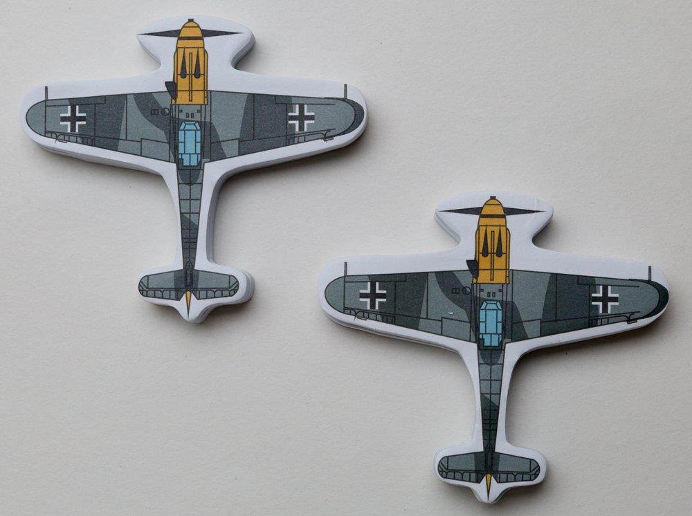 Messerschmitt Bf 109 Plane 2 Pack Page Flags Sticky Note 100 Sheets Airplane Model