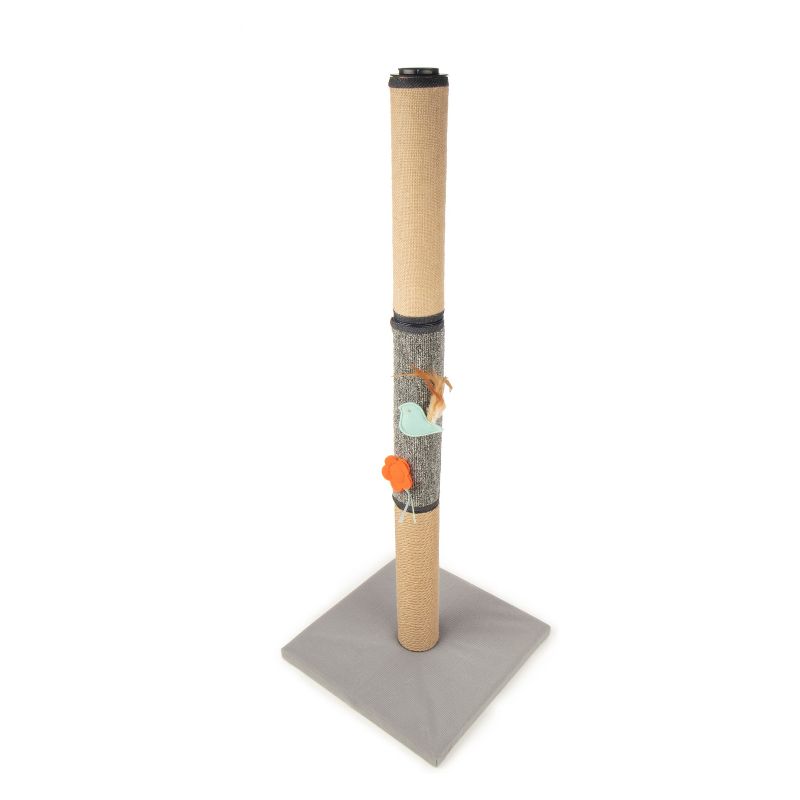 SmartyKat Triple Tower 3 Segment Cat Scratcher Post and Bonus Toy
