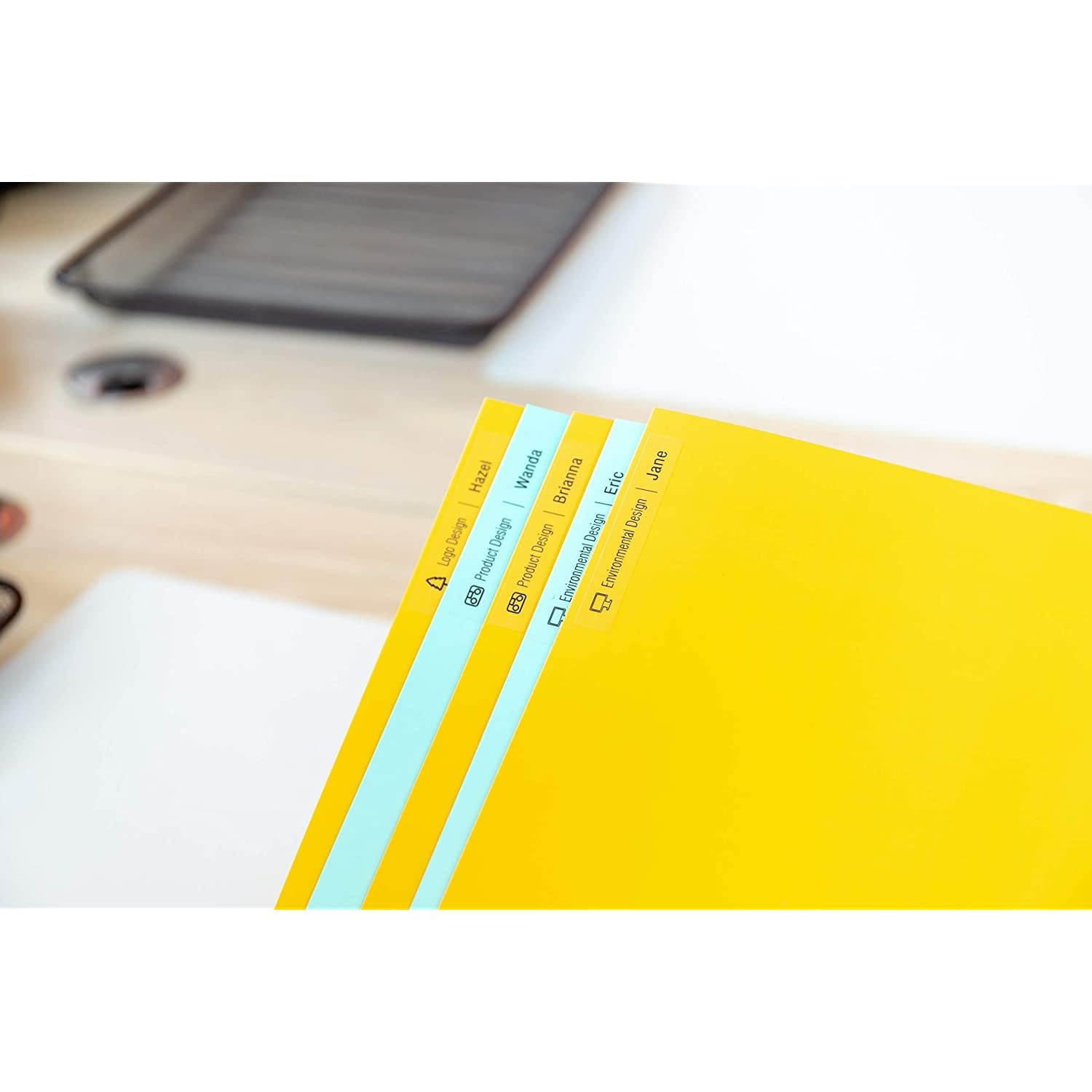 AOJE Compatible Label Tape Replacement for DYMO LetraTag Labeling Refills 16952 91330 91331, Black on Clear/White Plastic/Paper for LetraTag LT-100H LT-100T Label Maker, 1/2 Inch x 13 feet, 8-Pack