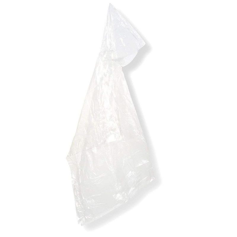 Juvale 10 Pack Kids Disposable Rain Ponchos with Ball, Child Emergency Waterproof Raincoat, 42.5 x 36.5 In