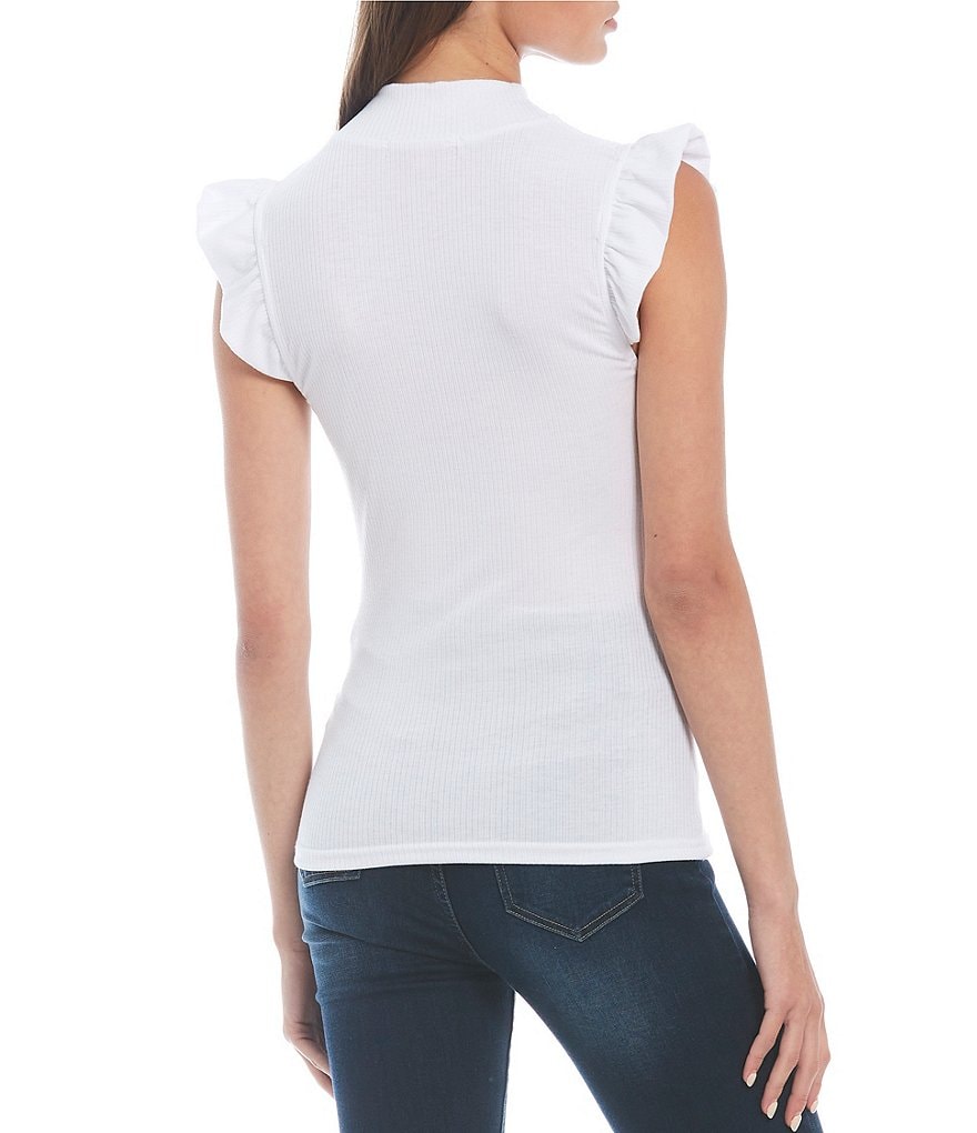 June & Hudson Short Tie Sleeve Knit Tee