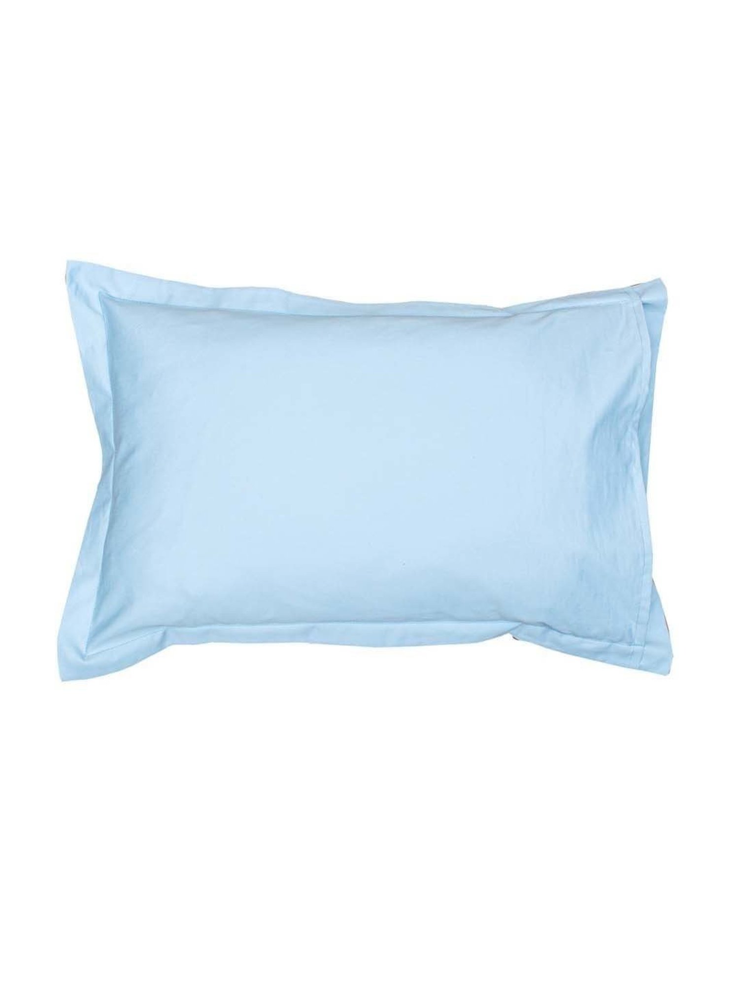 House This Juniper Blue Cotton 600 TC Pillows - Set of 2