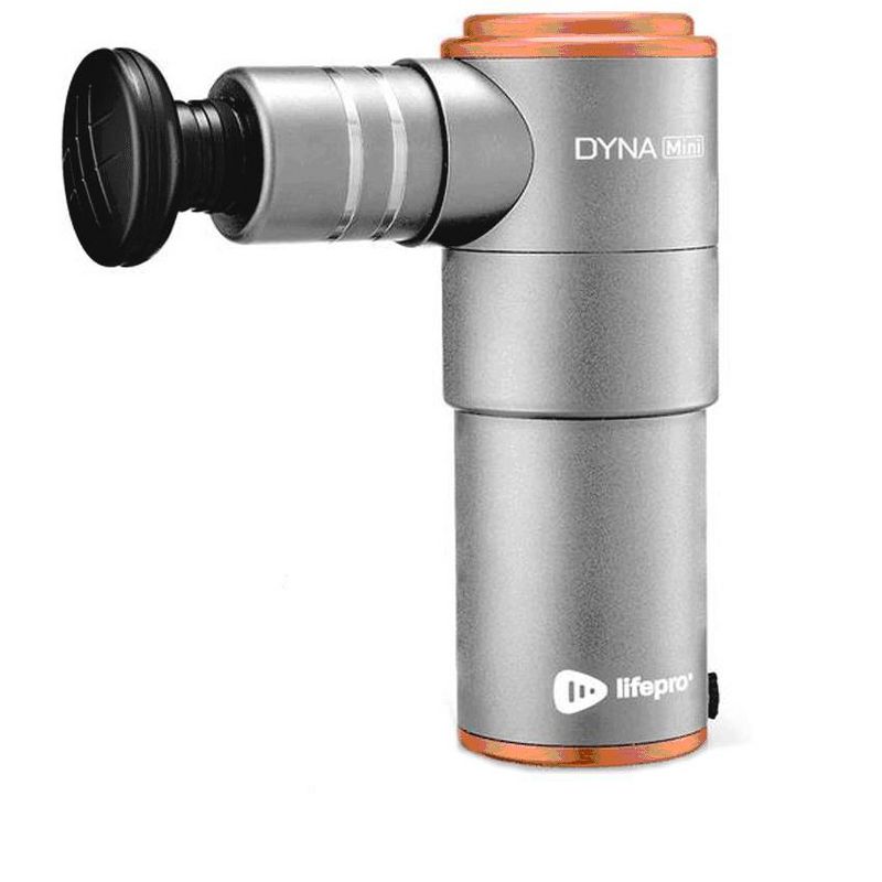 LifePro LP-DYNM-SLV DynaMini Compact Quiet Personal Handheld Deep Tissue Muscle Percussion Massage Relief Therapy Massager Ball Gun Machine, Sliver