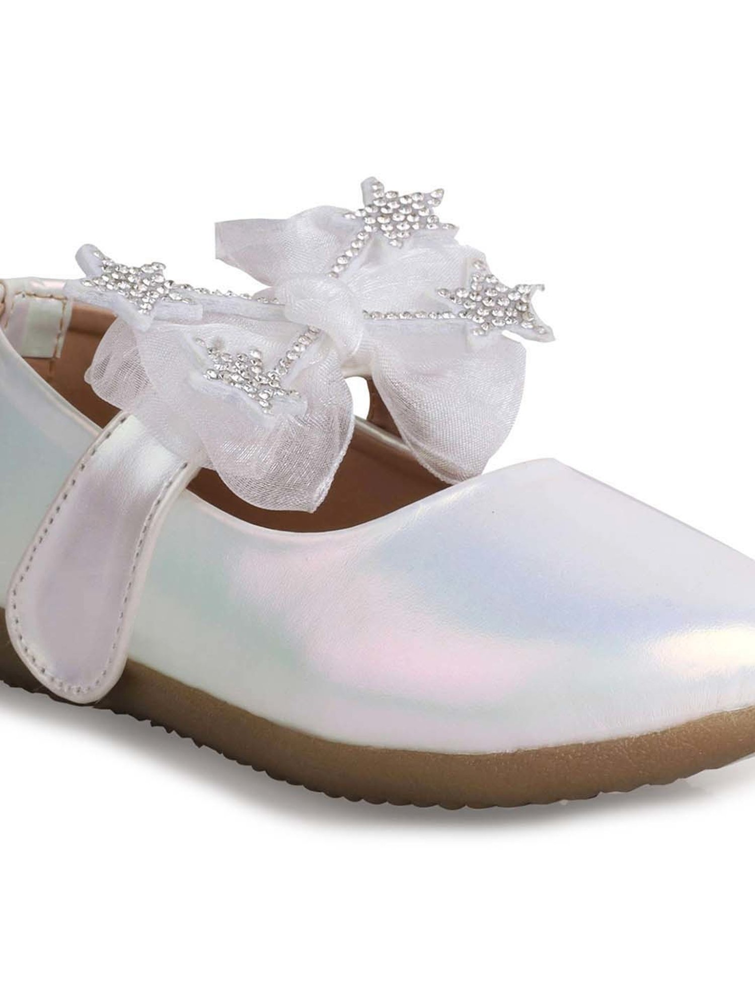 Minesole Kids White Mary Jane Shoes