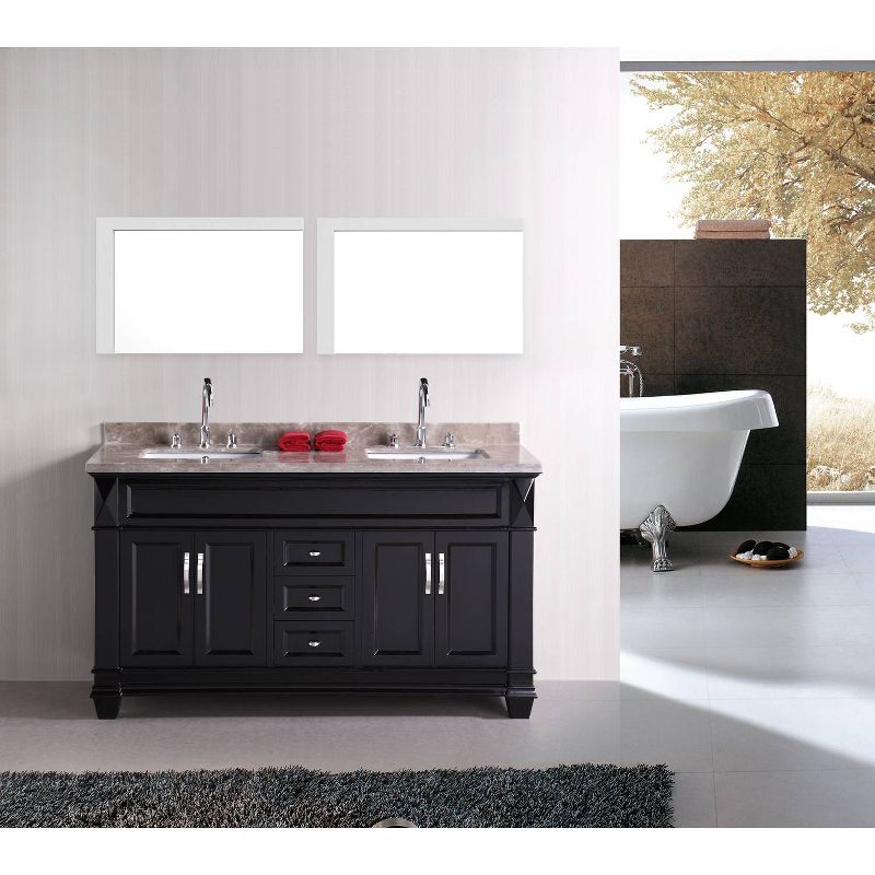 35.5" D1 Modern Plywood Veneer Mirror White - American Imaginations