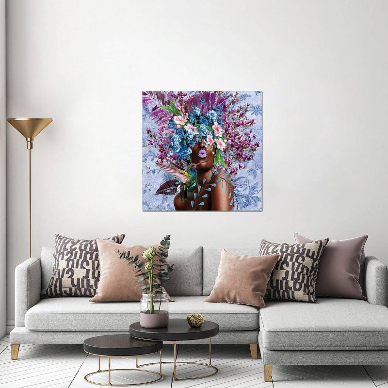 Women in Bloom Purplicious by Yvonne Coleman Burney Unframed Wall Canvas - iCanvas