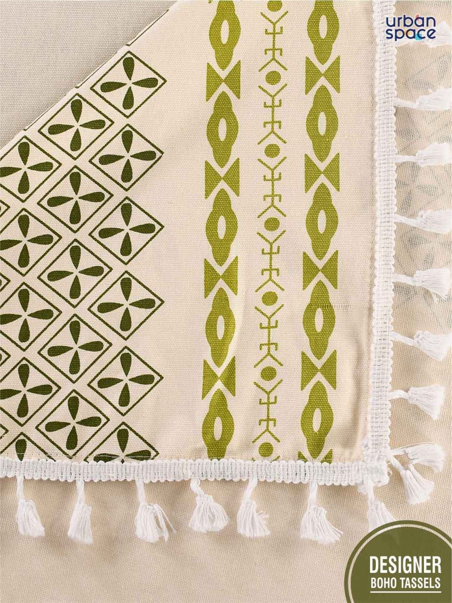 Romee Beige Cotton Checks Table Linen Sets