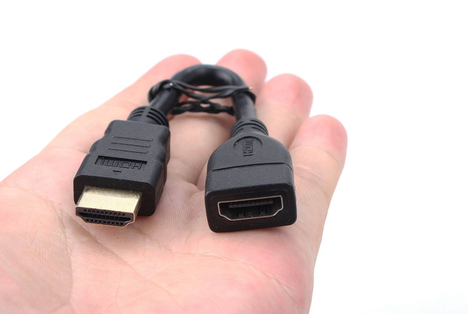 Fire TV Adapter Extension Cable HDMI Male to Female Extender Cable Short Convenient for Google Chrome Cast/Fire TV Stick/Roku Stick Connection to TV