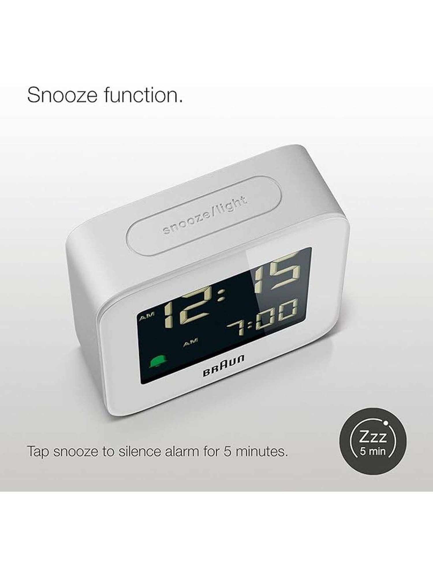 Braun Black Classic Large Analog Wall Clock With Silent Sweep Movement