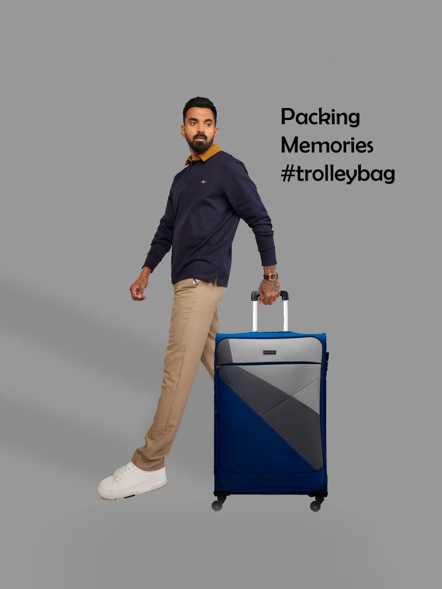 Carriall Green 4 Wheel Medium Soft Cabin Trolley - 42 cm