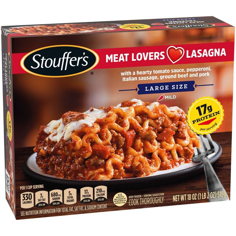 Stouffer's Meat Lovers Frozen Lasagna - 18oz