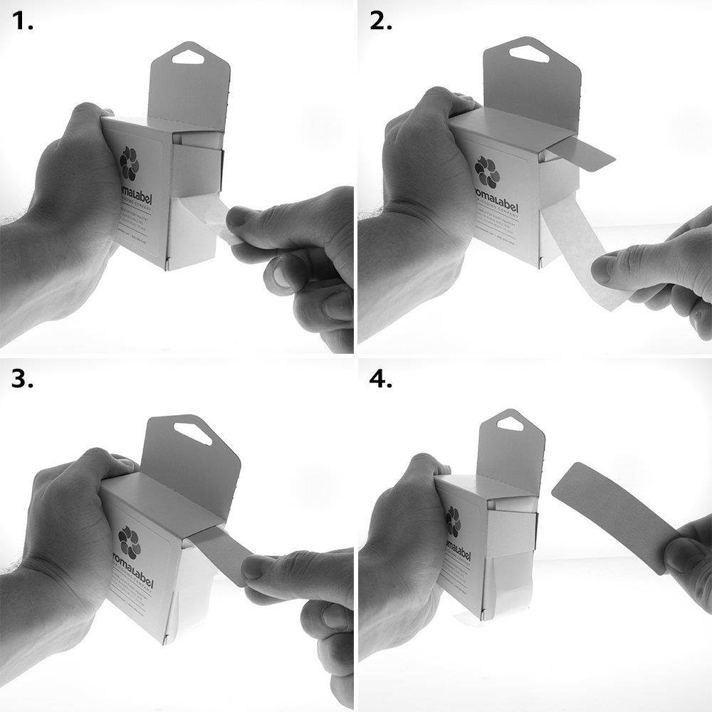 ChromaLabel 1 x 3 inch Color-Code Labels | 250/Dispenser Box (Light Blue)