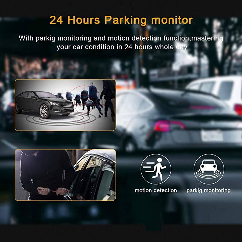 Cam 1080P DVR board Camera Full HD 3quot LCD Screen 170&deg;Wide Angle WDR GSensor Loop Recording Motion Detection Excellent Video ImagesBlack