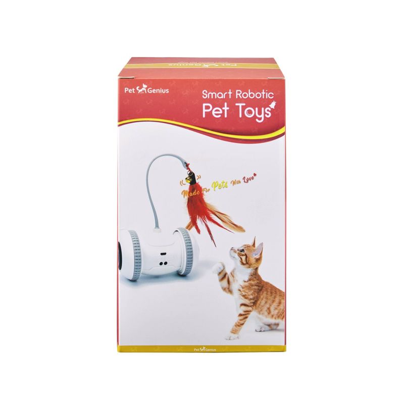 Pet Genius Smart Play Rover Cat Toy - White