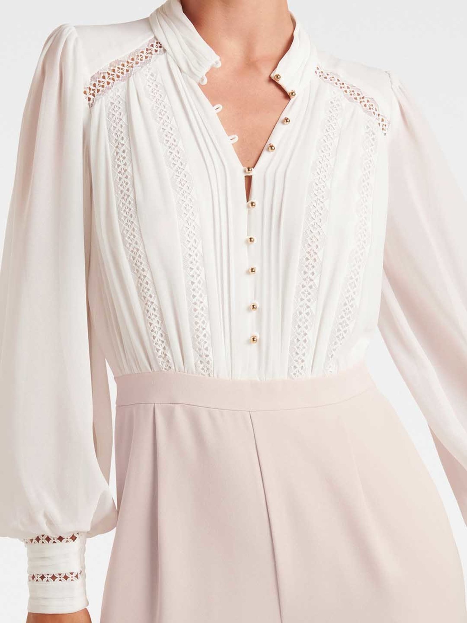 Forever New Dusty Pink & White Jumpsuit