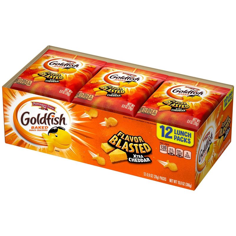 Pepperidge Farm Goldfish Flavor Blasted Extra Cheddar - 12ct