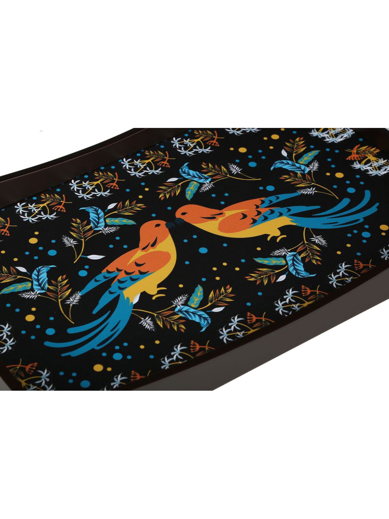 Crayton Birds Printed MDF Rectangular Serving Tray - Set of 1
